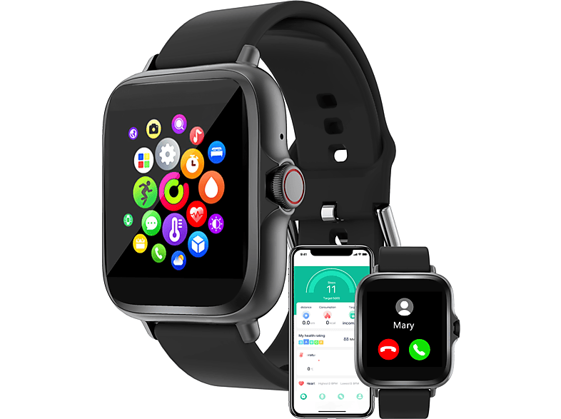 DENVER SWC 156 Smartwatch Zwart