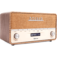 MediaMarkt DENVER DAB36LW DAB Radio Bruin aanbieding