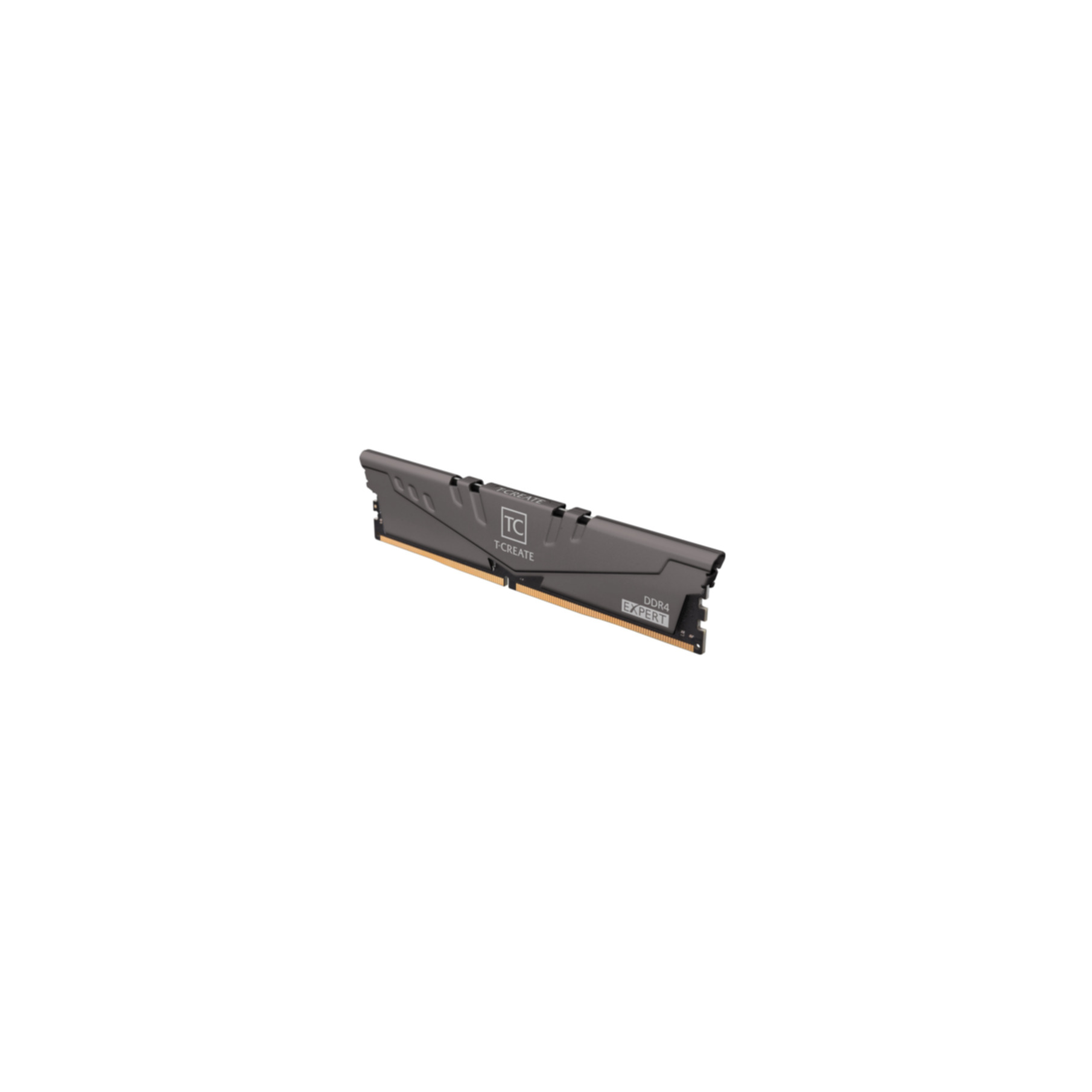 Stick RAM per computer, nero e grigio, con testo e logo.