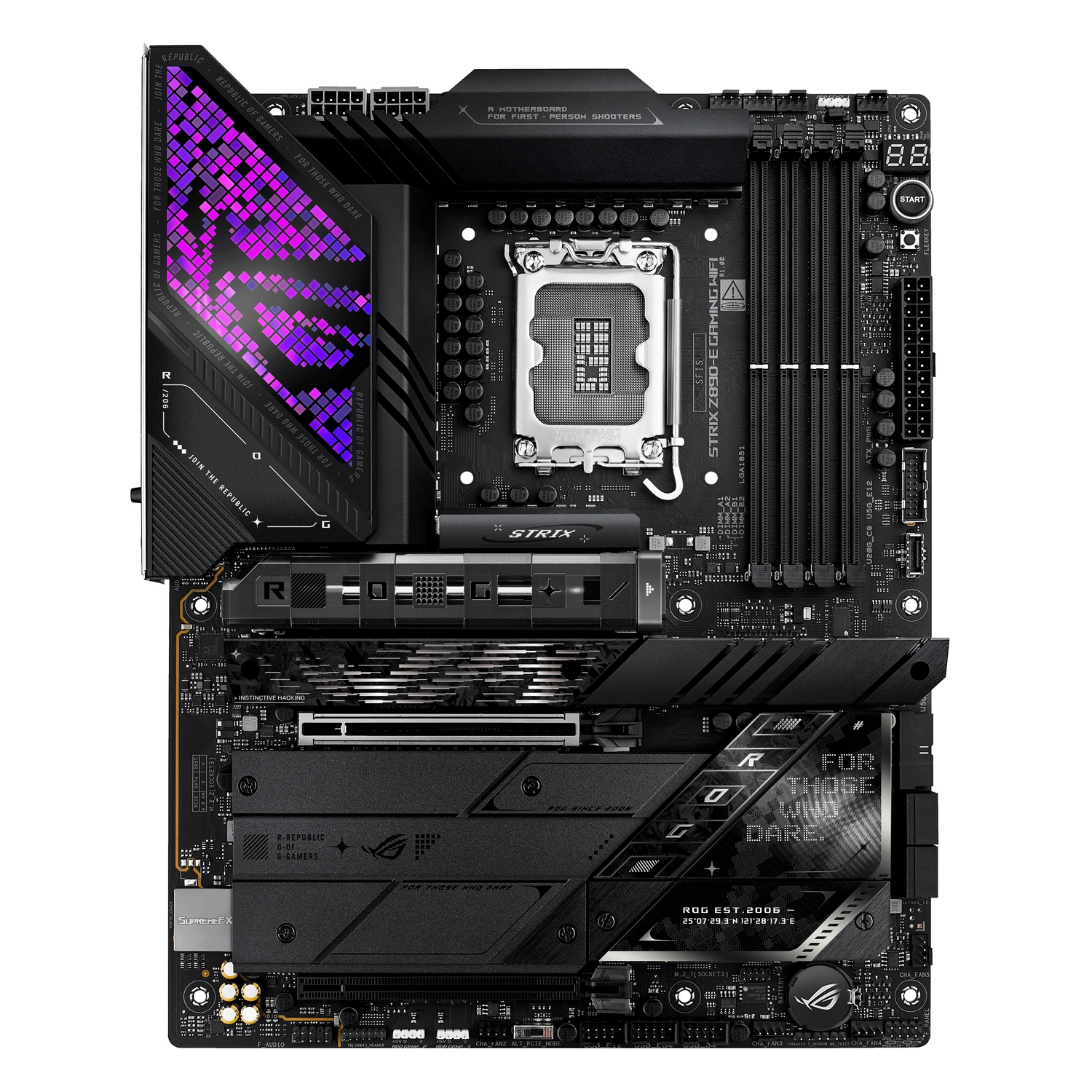 ASUS ROG Strix Z890-E Gaming Wi-Fi 8800MHz (OC) DDR5 M.2 HMDI DP Intel Z890 DDR5 ATX Anakart