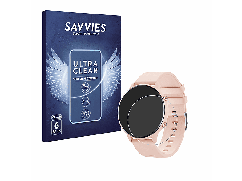 6 Stück Displayschutzfolien Für Hwagol S1 Smartwatch (1,43 Zoll) – HD Klar, Kratzfest, TPU-Material