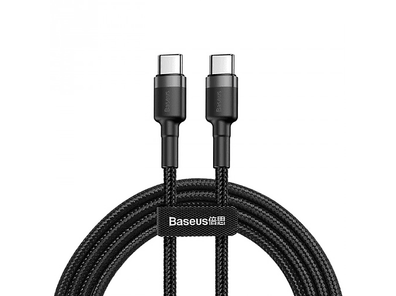 Cable USB-C a USB-C | BASEUS BAS-130, USB-C, USB-C, USB-C, Negro ...