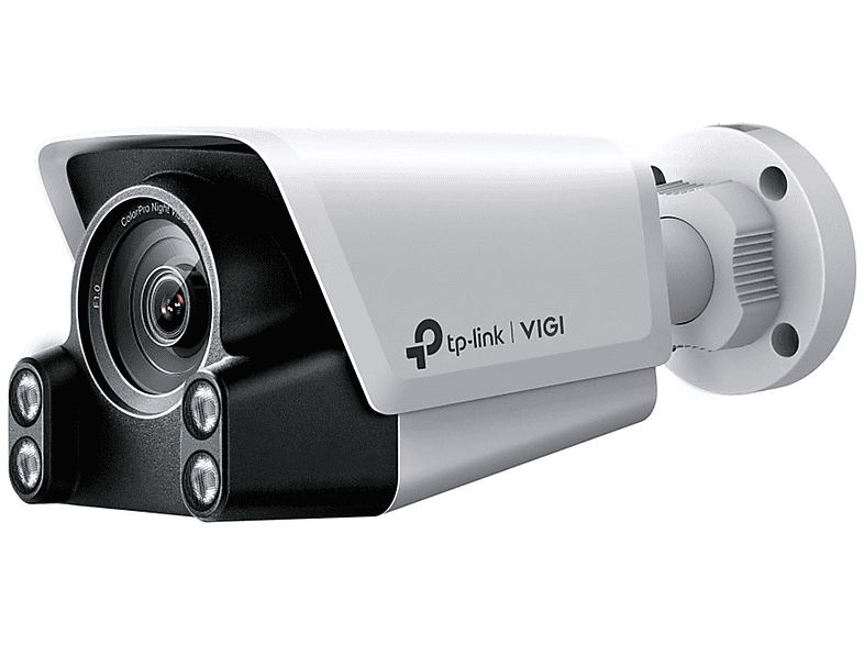 TP-LINK VIGI C340S 4 mm 4 MP AI ColorPro Bullet IP Kamera Beyaz