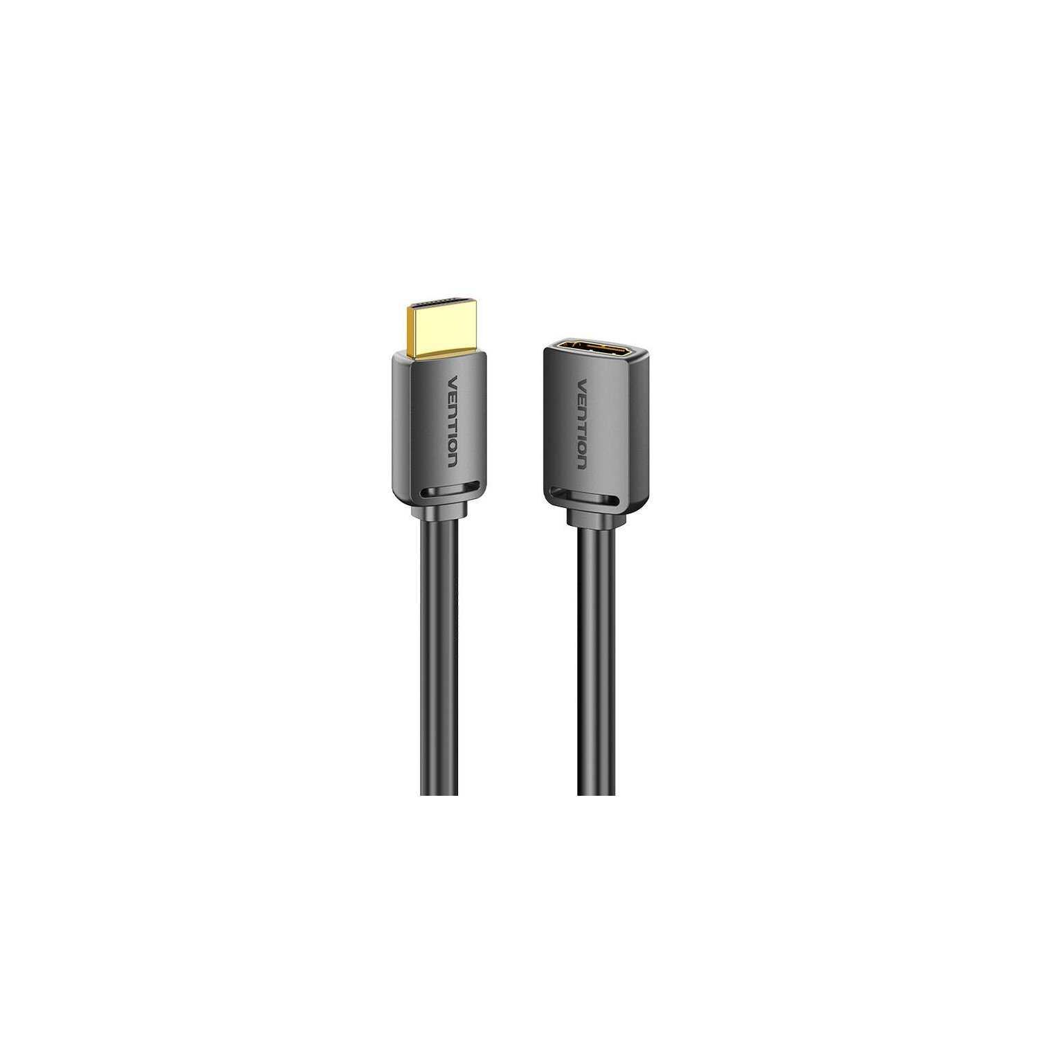 Graues USB-C-zu-USB-C-Kabel mit goldfarbenen Steckern.