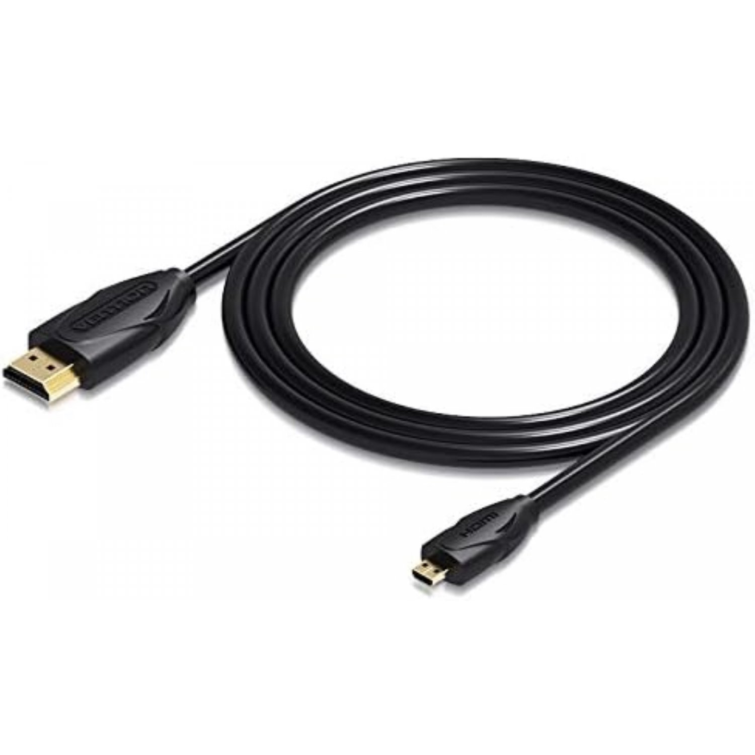 Cavo HDMI a Micro HDMI nero. Marchio: Vention. Connettori dorati.