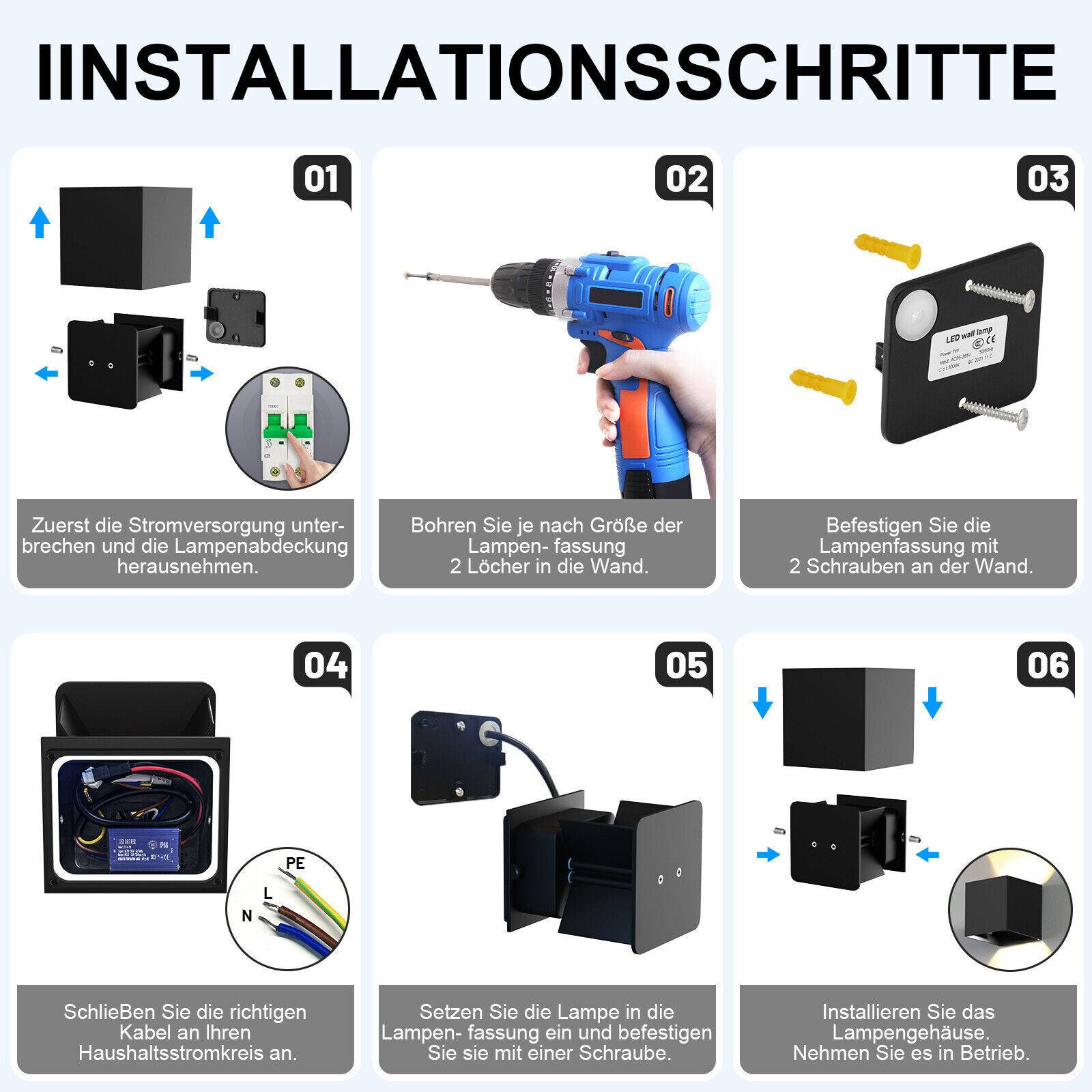 Drei Schreibtischlampen mit unterschiedlichen Lichteinstellungen: weiß, natürlich und warm.