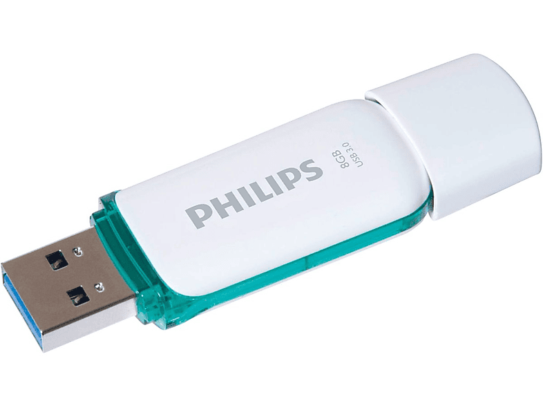 Philips Memoria USB 3.0 Da 8GB - Portatile, Colore Turchese/Bianco, Plug & Play, Con Indicatore Luminoso - Foto 3