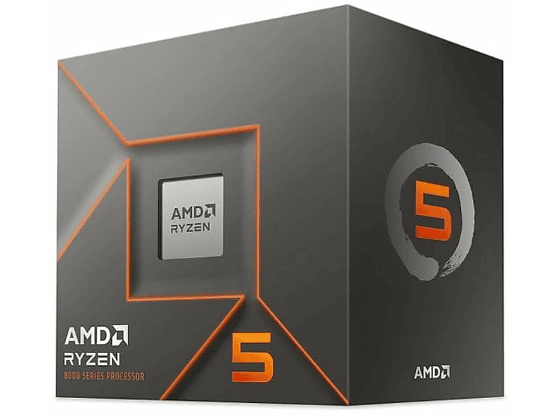 AMD AMD Ryzen 5 8400F 4,7GHz AM5 22MB Cache Multimedia-Technik CPUs Prozessor, Keine Angabe