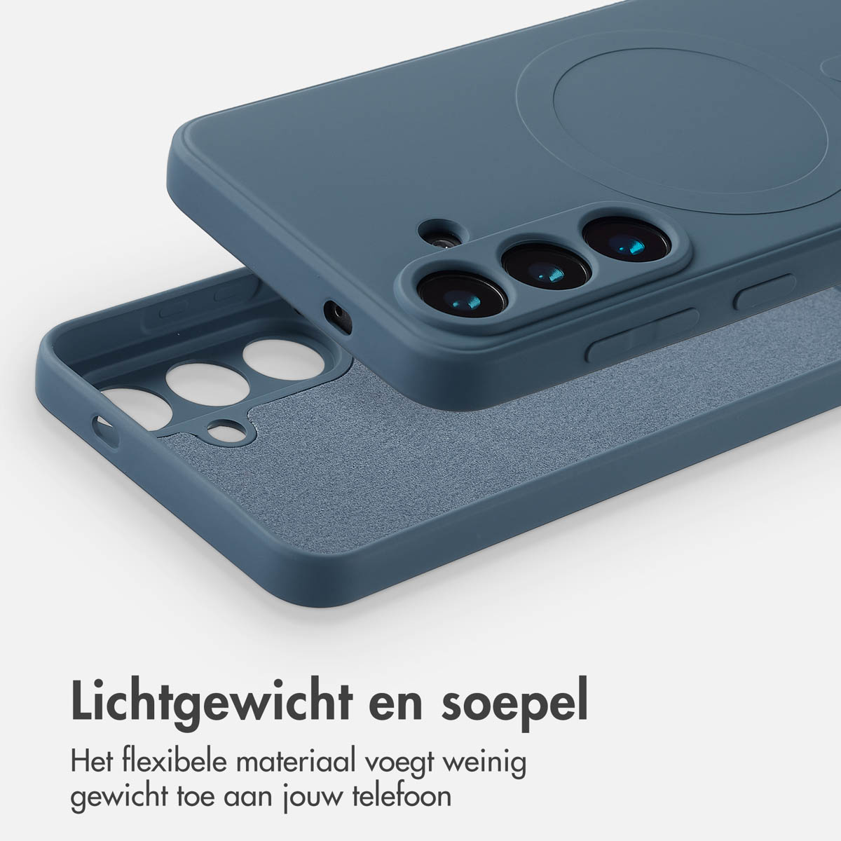 IMOSHION Color Backcover met MagSafe - Geschikt voor Samsung Galaxy S25 - Telefoonhoesje voor Samsung Samsung Galaxy S25 Donkerblauw