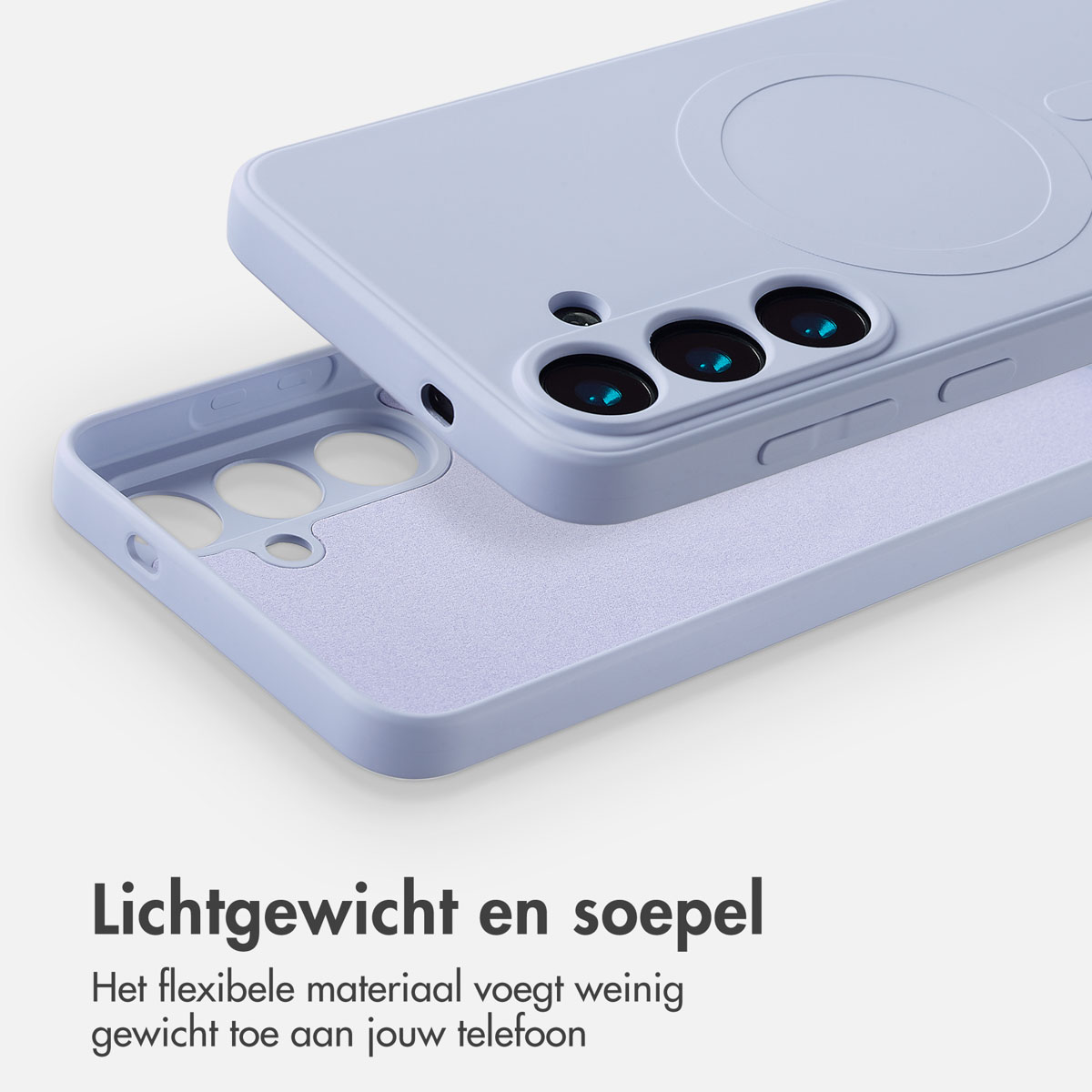 IMOSHION Color Backcover met MagSafe - Geschikt voor Samsung Galaxy S25 Plus - Telefoonhoesje voor Samsung Samsung Galaxy S25 Plus Lila