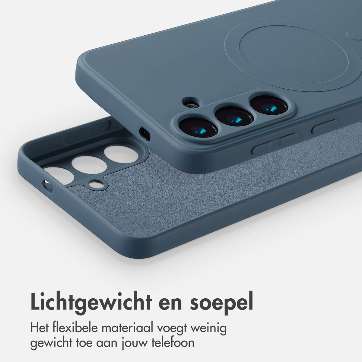 IMOSHION Color Backcover met MagSafe - Geschikt voor Samsung Galaxy S25 Plus - Telefoonhoesje voor Samsung Samsung Galaxy S25 Plus Donkerblauw