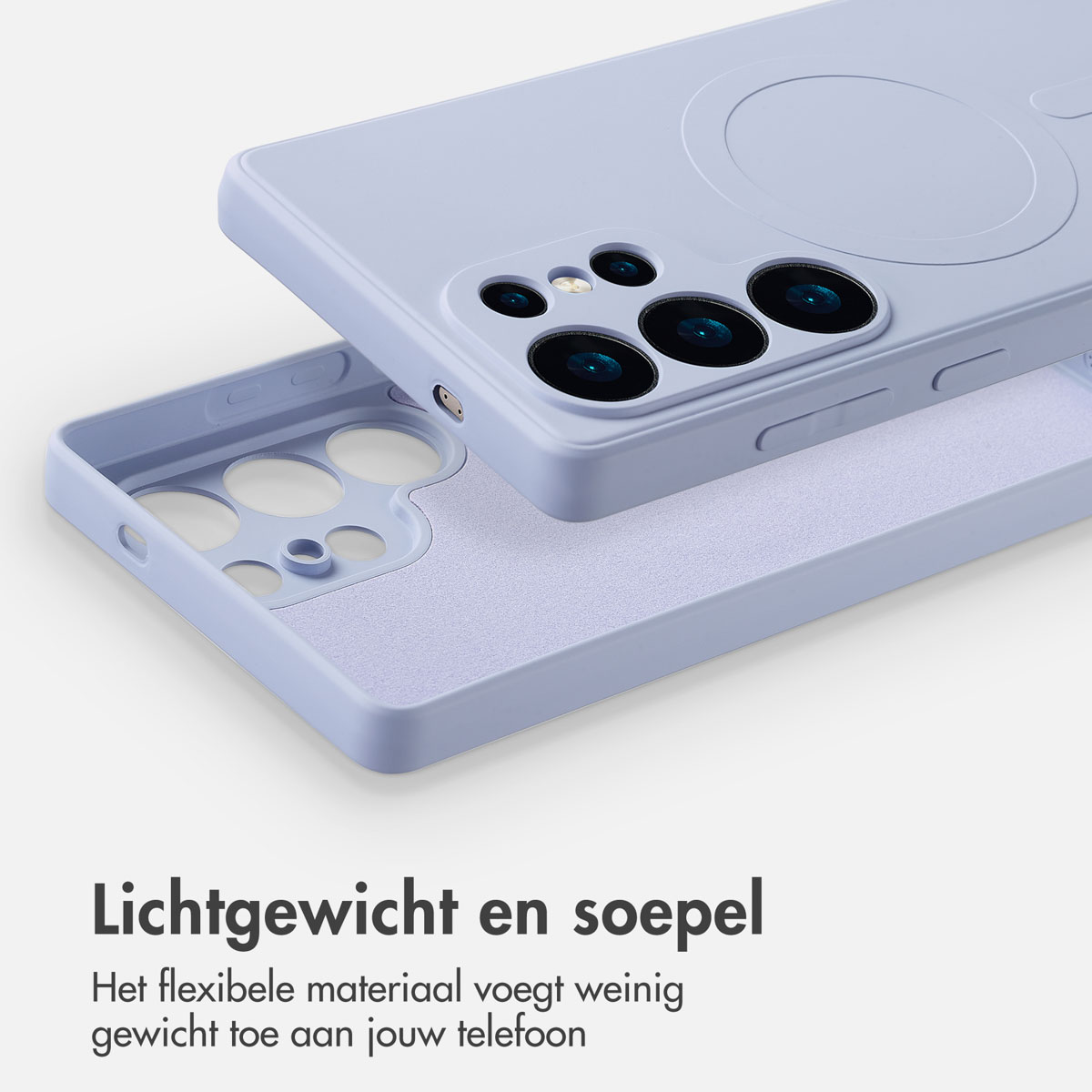 IMOSHION Color Backcover met MagSafe - Geschikt voor Samsung Galaxy S25 Ultra - Telefoonhoesje voor Samsung Samsung Galaxy S25 Ultra Lila
