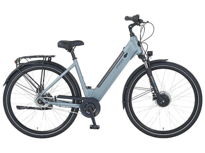 PROPHETE 57334-0102 GENIESSER 2.8 Citybike (Laufradgröße: 28 Zoll, Rahmenhöhe: 48 cm, Erwachsene-Rad, grau/ schwarz)