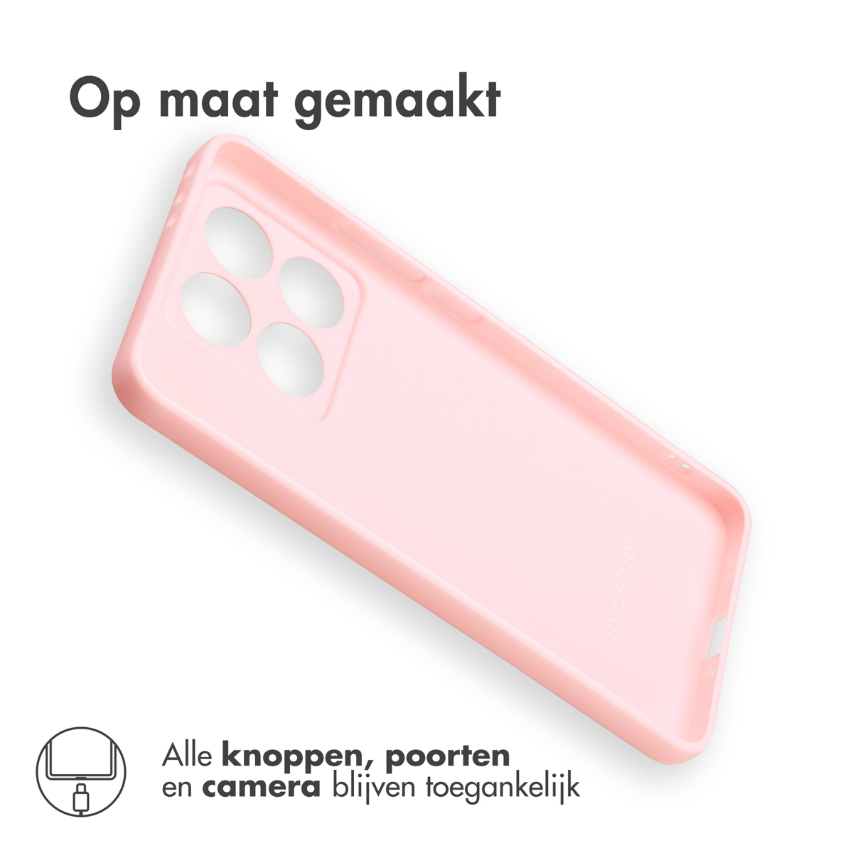 IMOSHION Coque colorée compatible avec Xiaomi 14T Pro Étui de Téléphone voor Xiaomi Xiaomi 14T Pro Rose clair