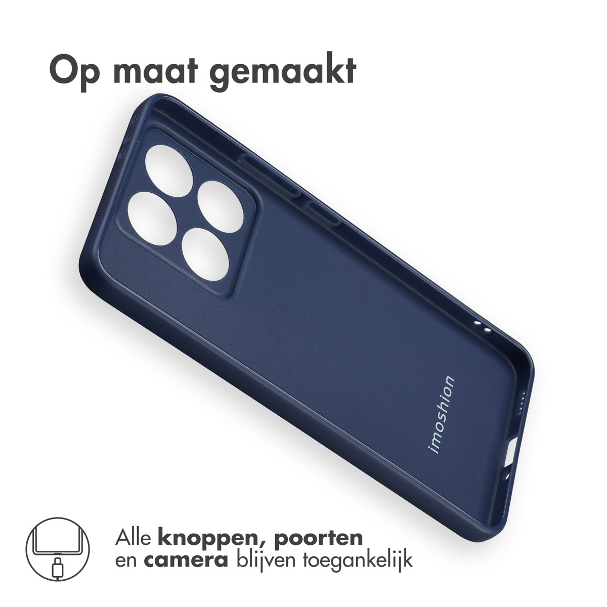 IMOSHION Color Backcover - Geschikt voor Xiaomi 14T - Telefoonhoesje voor Xiaomi Xiaomi 14T Donkerblauw