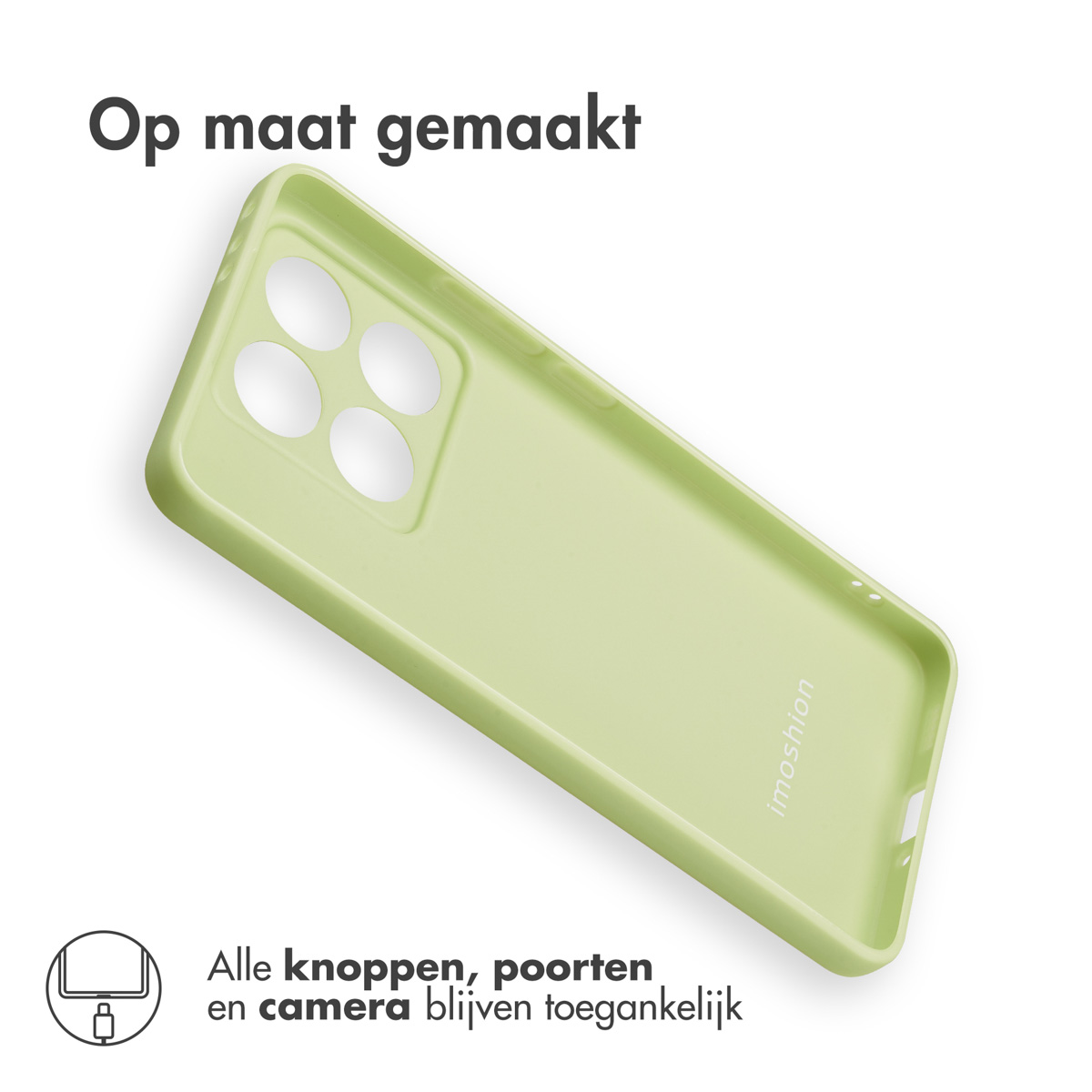 IMOSHION Coque colorée compatible avec Xiaomi 14T Étui de Téléphone voor Xiaomi Xiaomi 14T Vert