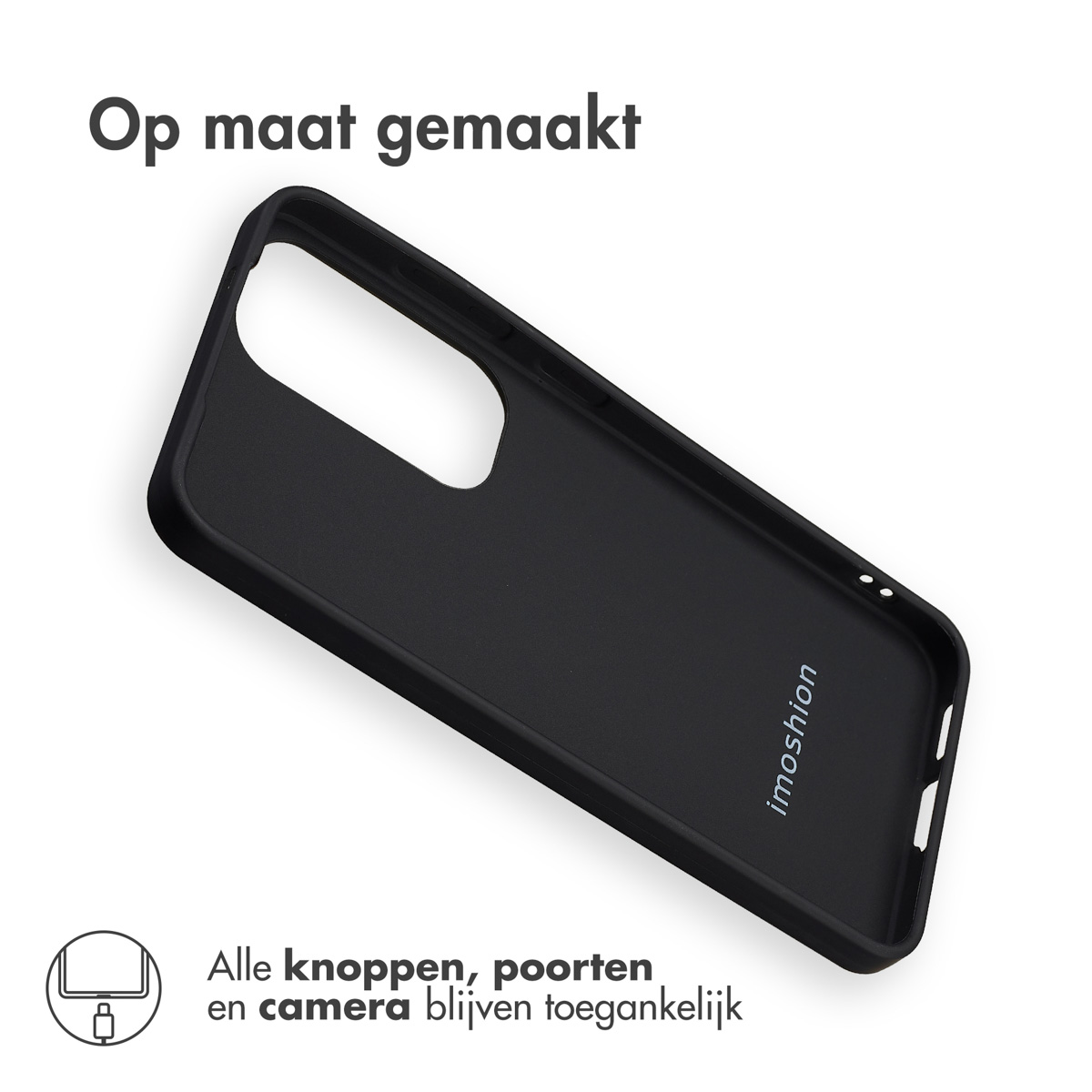 IMOSHION Color Backcover - Geschikt voor Samsung Galaxy S25 - Telefoonhoesje voor Samsung Samsung Galaxy S25 Zwart
