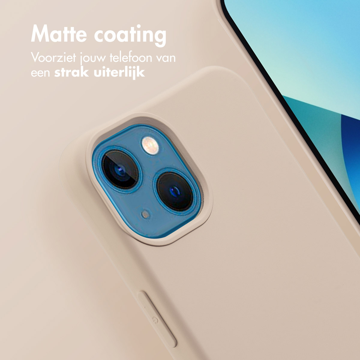 Telefoon bedekt door groene case, met pen.