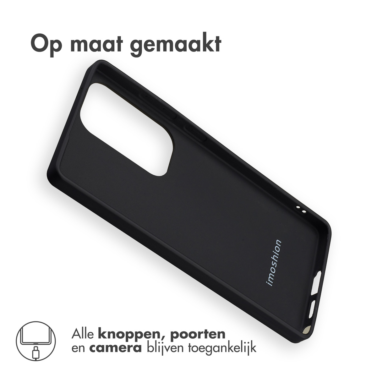 IMOSHION Color Backcover - Geschikt voor Samsung Galaxy S25 Ultra - Telefoonhoesje voor Samsung Samsung Galaxy S25 Ultra Zwart