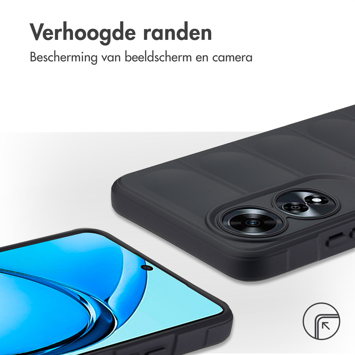 IMOSHION Coque arrière compatible avec Oppo A60 (4G) Étui de Téléphone voor Oppo Oppo A60 (4G) Noir