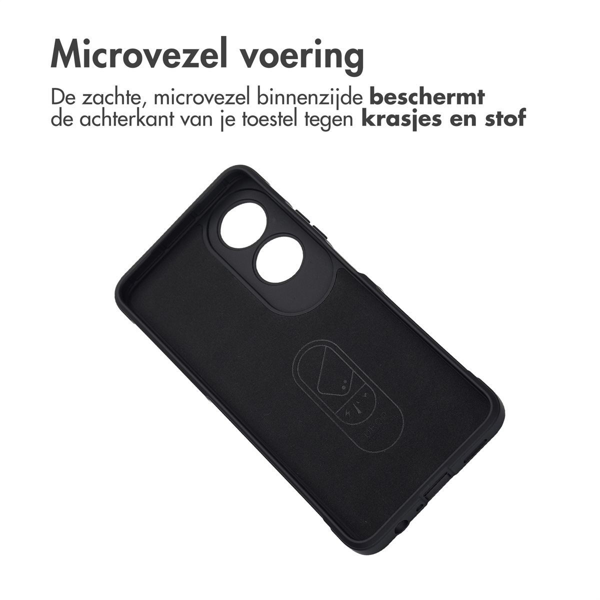 IMOSHION Coque arrière compatible avec Oppo A60 (4G) Étui de Téléphone voor Oppo Oppo A60 (4G) Noir
