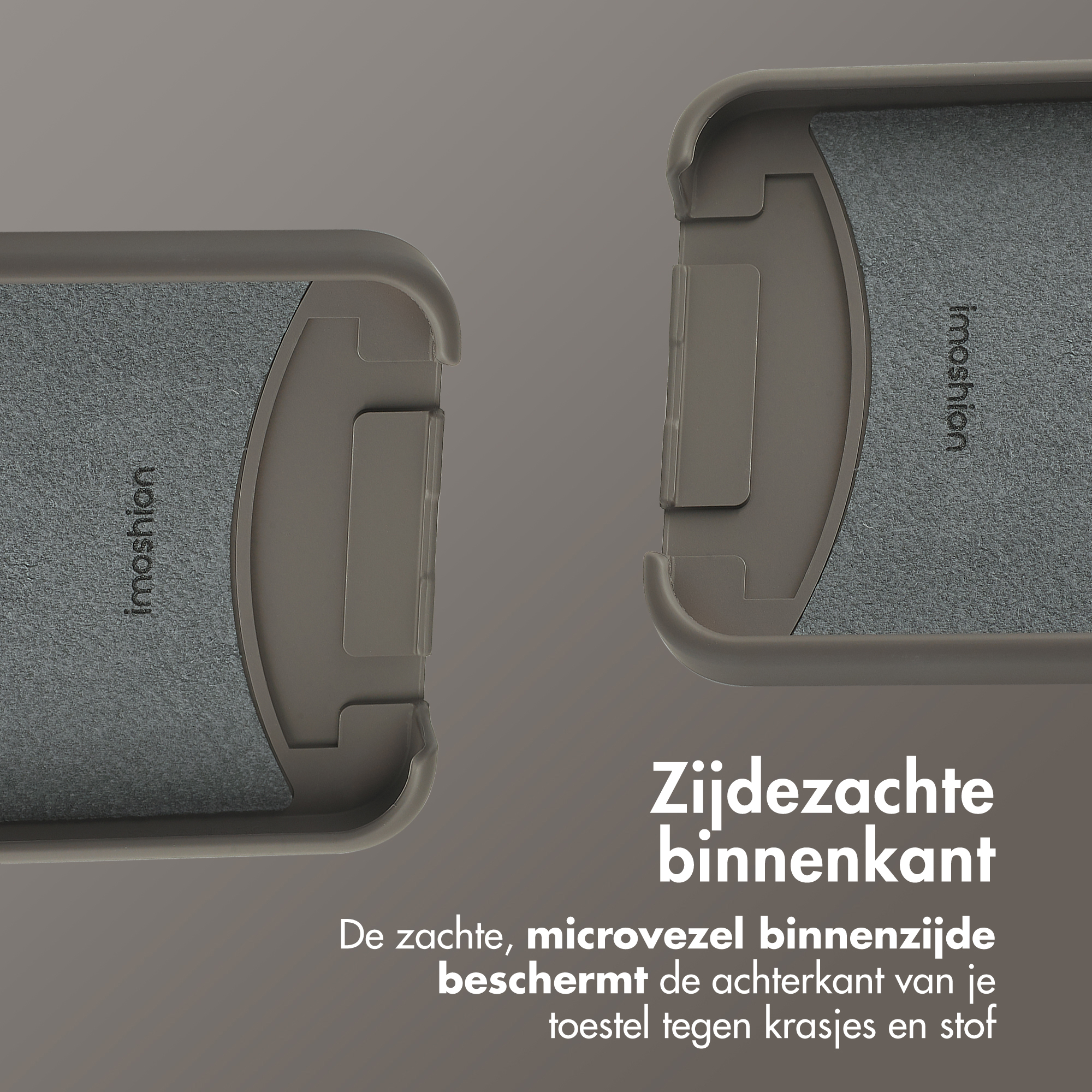 IMOSHION Color Backcover met afneembaar koord - Geschikt voor Samsung Galaxy A55 - Telefoonhoesje Bruin