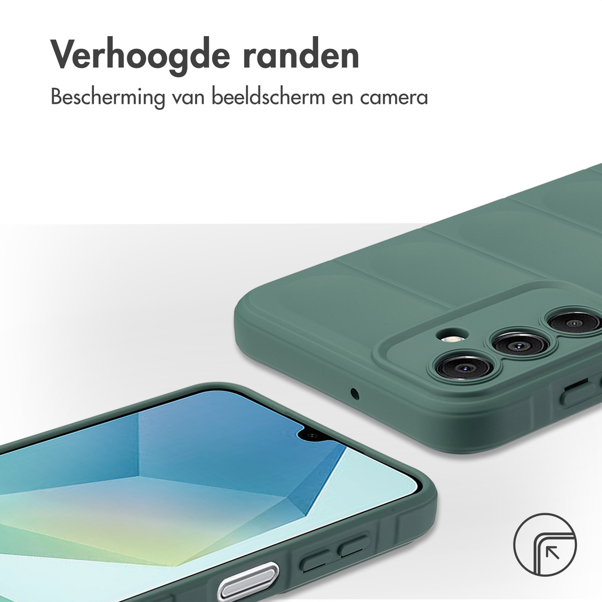 IMOSHION Coque arrière compatible avec Samsung Galaxy A16 (4G)/Samsung Galaxy A16 (5G) Étui de Téléphone voor Samsung Samsung Galaxy A16 (4G)/Samsung Galaxy A16 (5G) Vert foncé