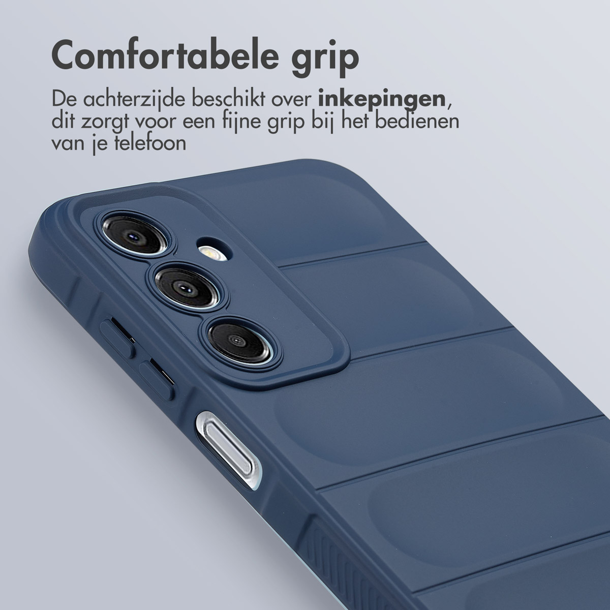 IMOSHION EasyGrip Backcover COVER per Samsung Samsung Galaxy A16 (4G)/Samsung Galaxy A16 (5G), Blu scuro