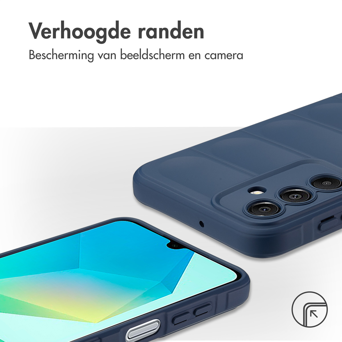 IMOSHION EasyGrip Backcover COVER per Samsung Samsung Galaxy A16 (4G)/Samsung Galaxy A16 (5G), Blu scuro