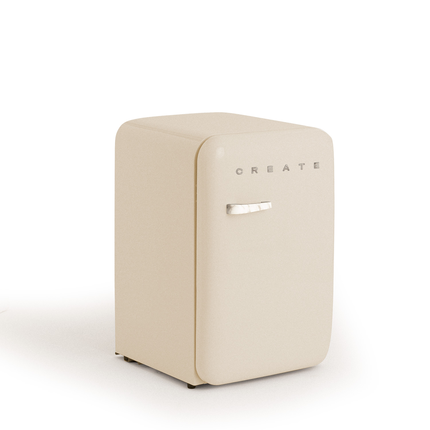 Frigorífico Mini - CREATE FRIDGE RETRO 107L, Altura 87,9 cm, White ...