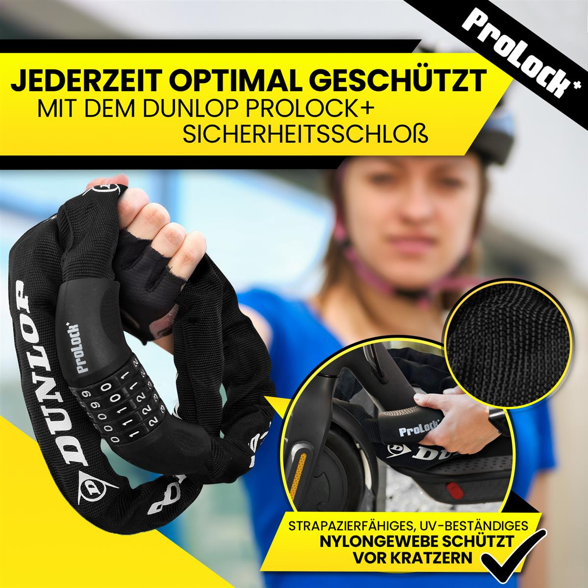 DUNLOP Fahrradschloss Sicherheit Level 8, schwarz) | MediaMarkt