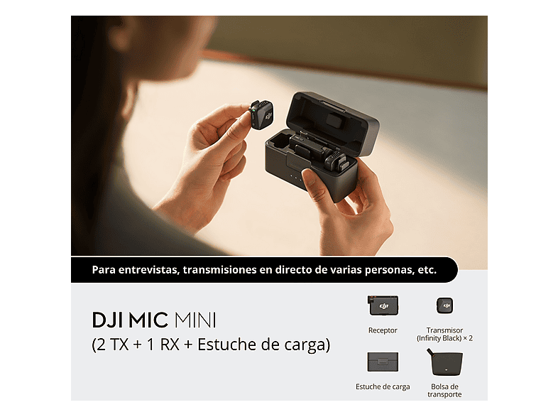 DJI Mıc Mini 2 Kişilik 2TX+1RX+Charging Case Mikrofon Seti Fiyat