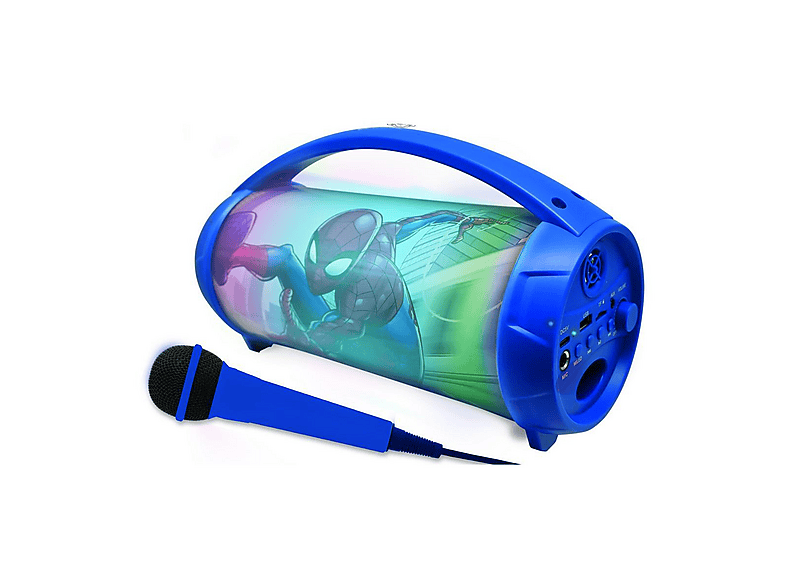 Juguete electrónico | LEXIBOOK Altavoz Spiderman de luz Bluetooth