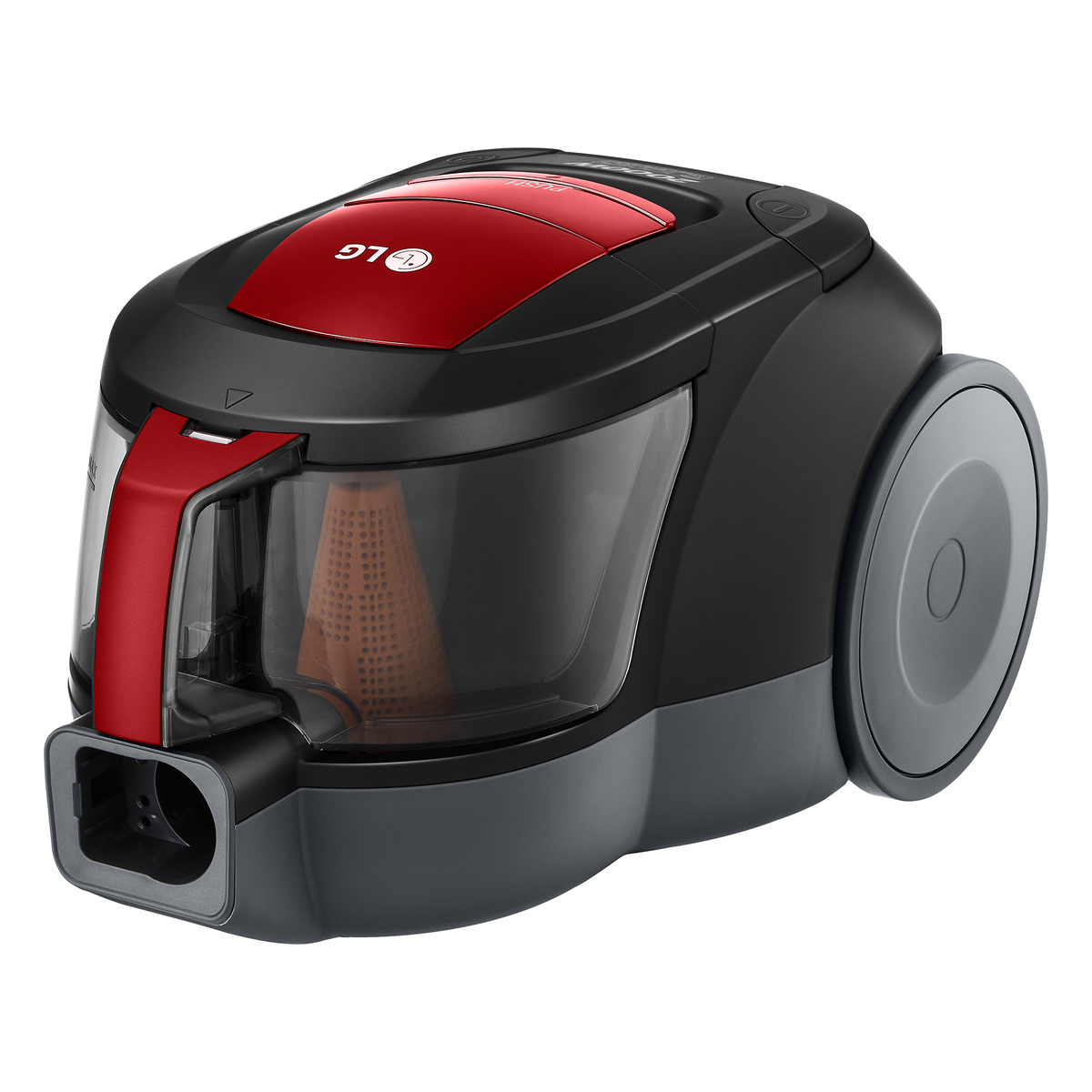Aspirador sin bolsa - LG VC5506NHTCR, 650 W, Depósito 1,1 l, Rojo