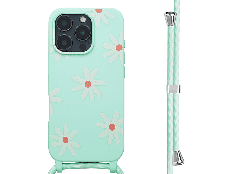 IMOSHION Siliconen Design Hoesje Met Koord Backcover Apple IPhone 16 Pro Bunt MediaMarkt