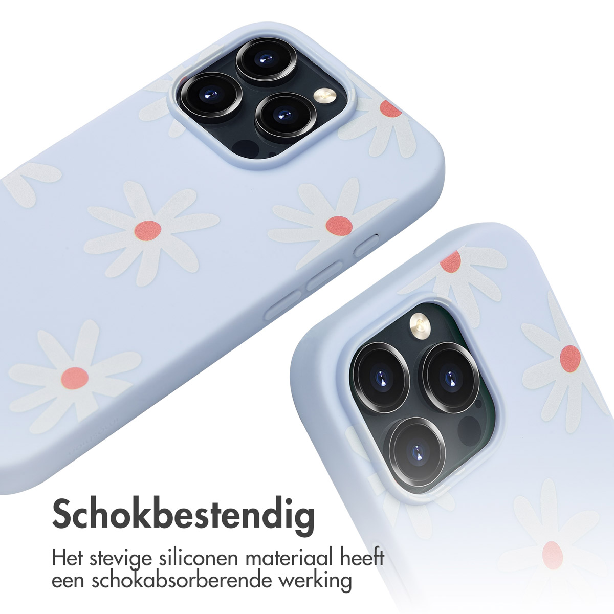 IMOSHION Siliconen design hoesje met koord - Geschikt voor Apple iPhone 16 Pro Max - Telefoonhoesje voor Apple iPhone 16 Pro Max Meerkleurig