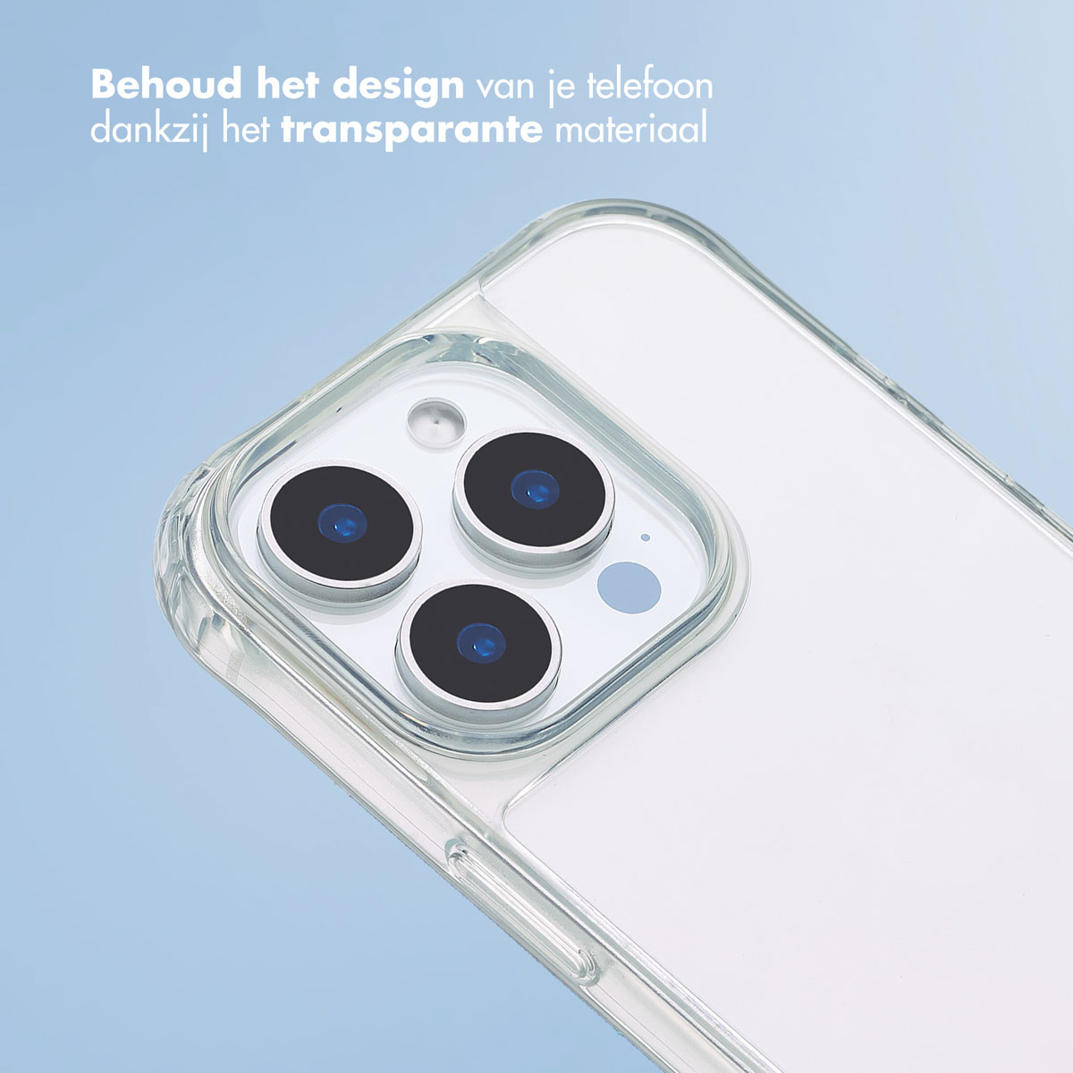 IMOSHION + armband Parels 2.0 COVER per iPhone 16 Pro Max, Trasparente