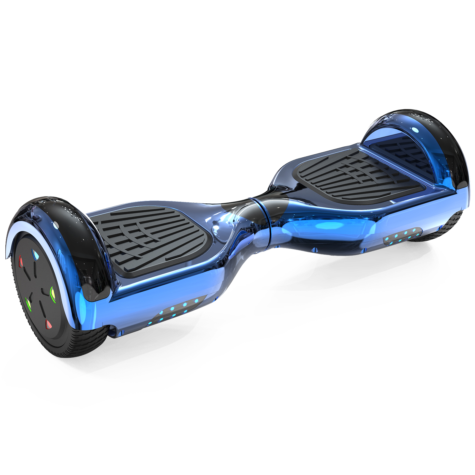 Hoverboard  - WJ con Kart, Bluetooth y LED, para Niños y Adultos RCB, 15 km/h, 4000 mAh, 180 W, 100 kg, azul