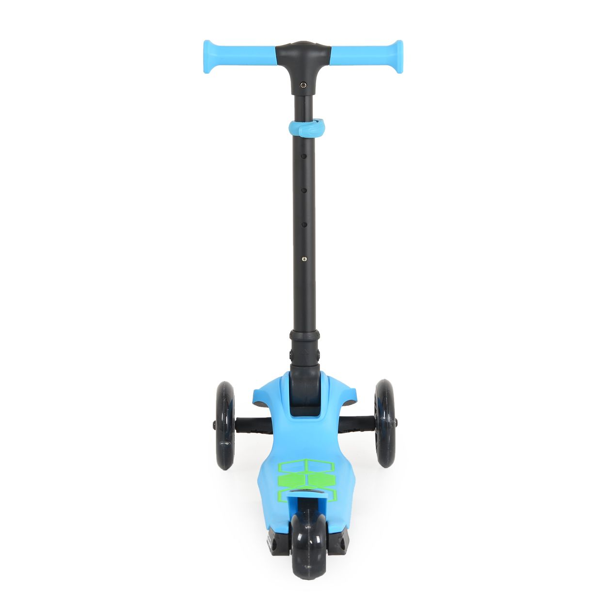 Blauer Roller auf weißem Hintergrund. Vorderansicht.