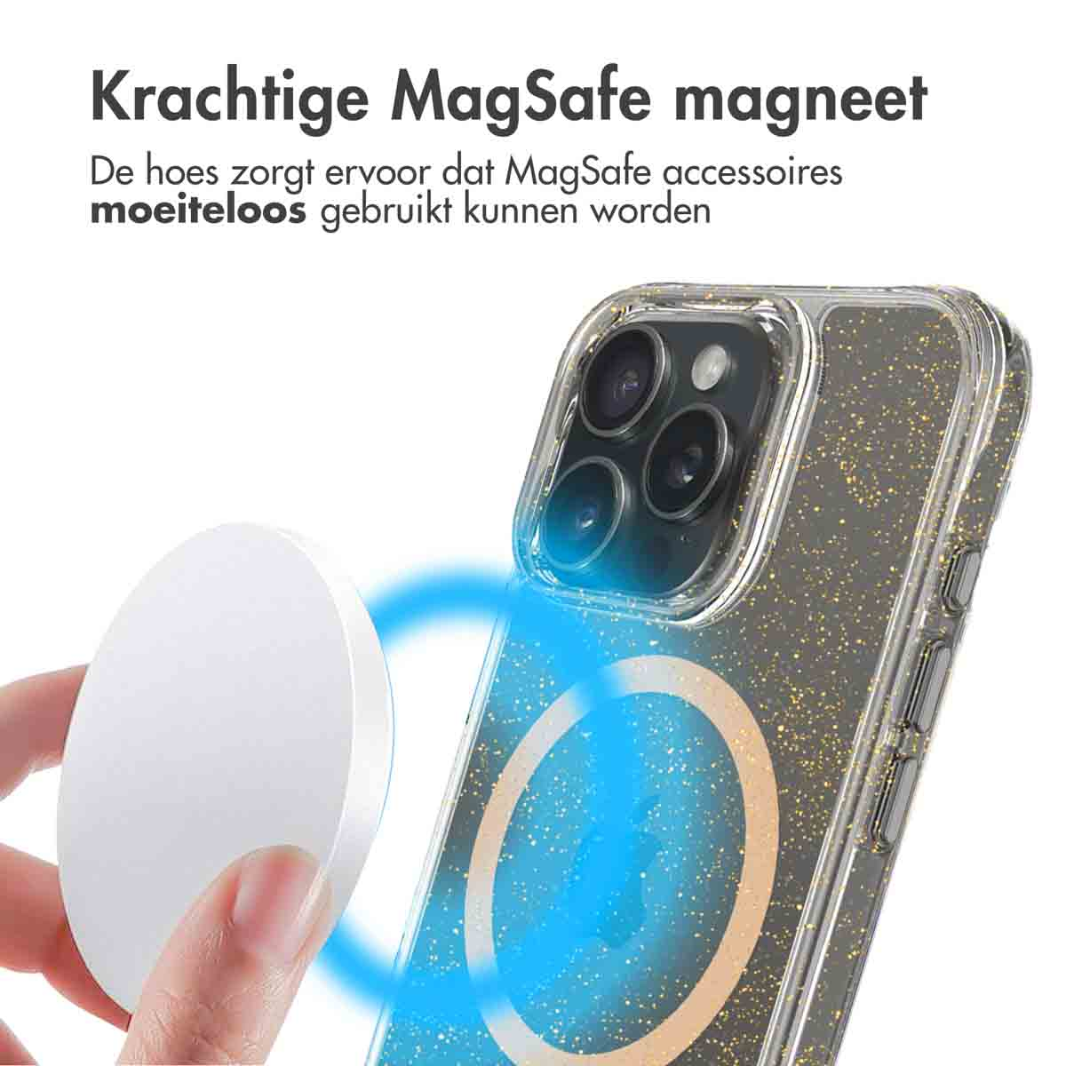 IMOSHION Coque arrière compatible avec iPhone 16 Pro Étui de Téléphone voor Apple iPhone 16 Pro Dorée
