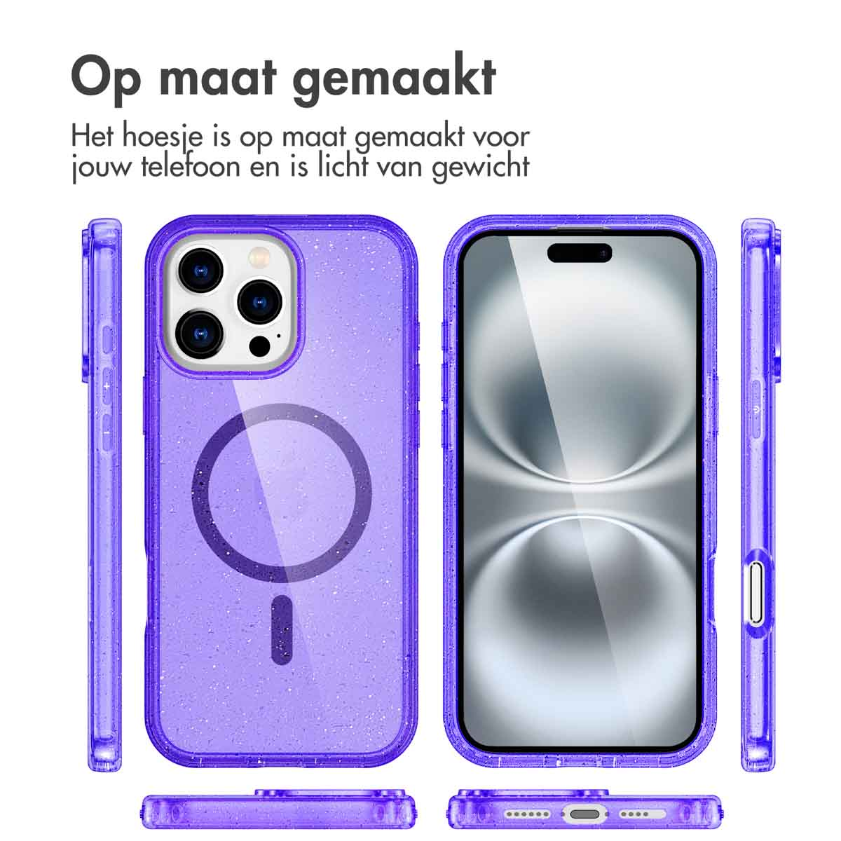 IMOSHION Coque arrière compatible avec iPhone 16 Pro Étui de Téléphone voor Apple iPhone 16 Pro Violet