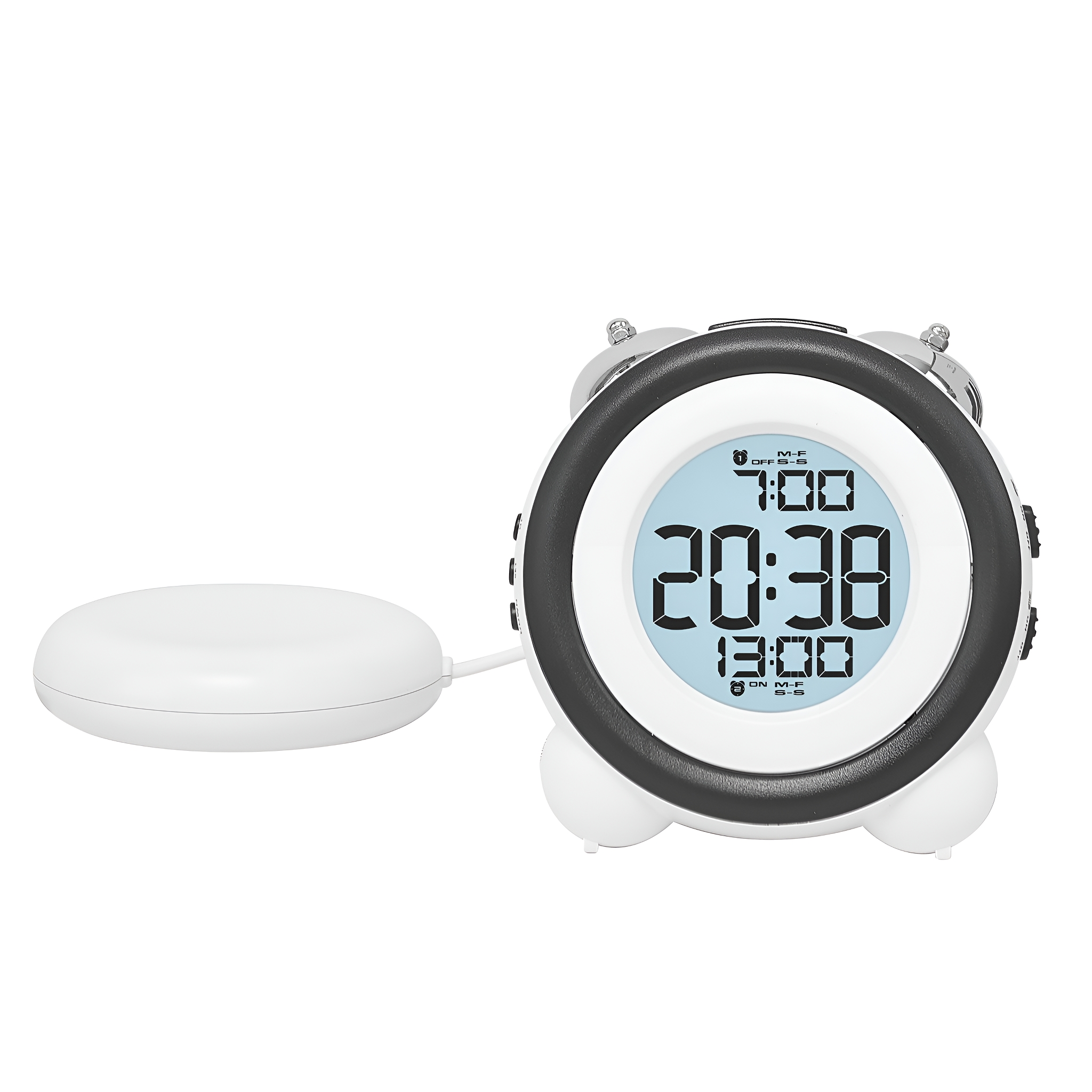 HIYORI Multifunktionaler Wecker Alarm Vibrierendem LCD-Display Digitaluhr