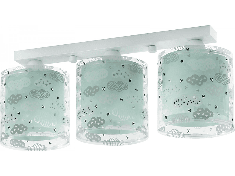 Dalber - Lampada da soffitto E-27 chiaro di Luna Verde Multicolore Dalber - Lampada da soffitto E-27 chiaro di Luna Verde Multicolore