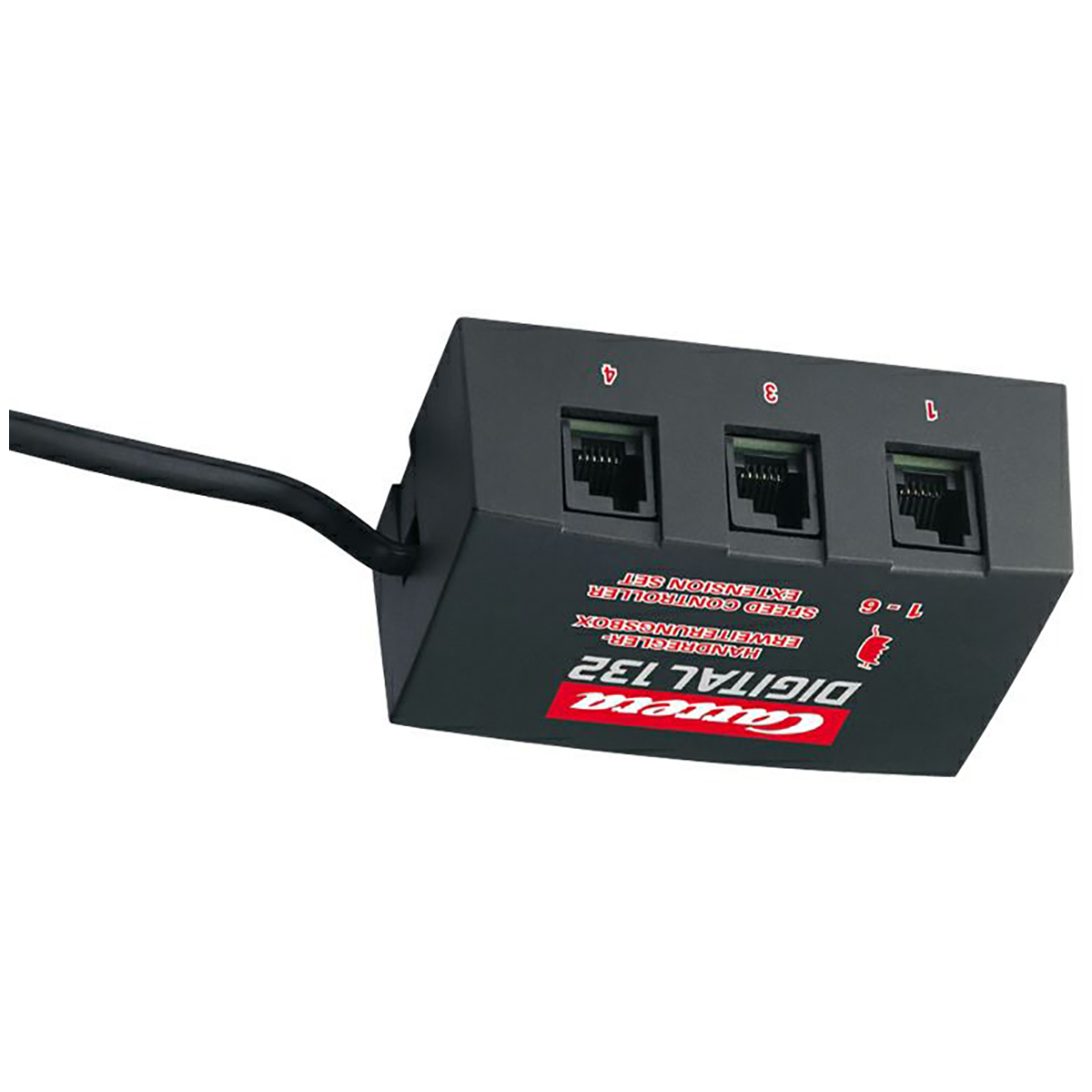 Set di estensione del controller di velocità Carrera Digital 132 nero con porte RJ45.