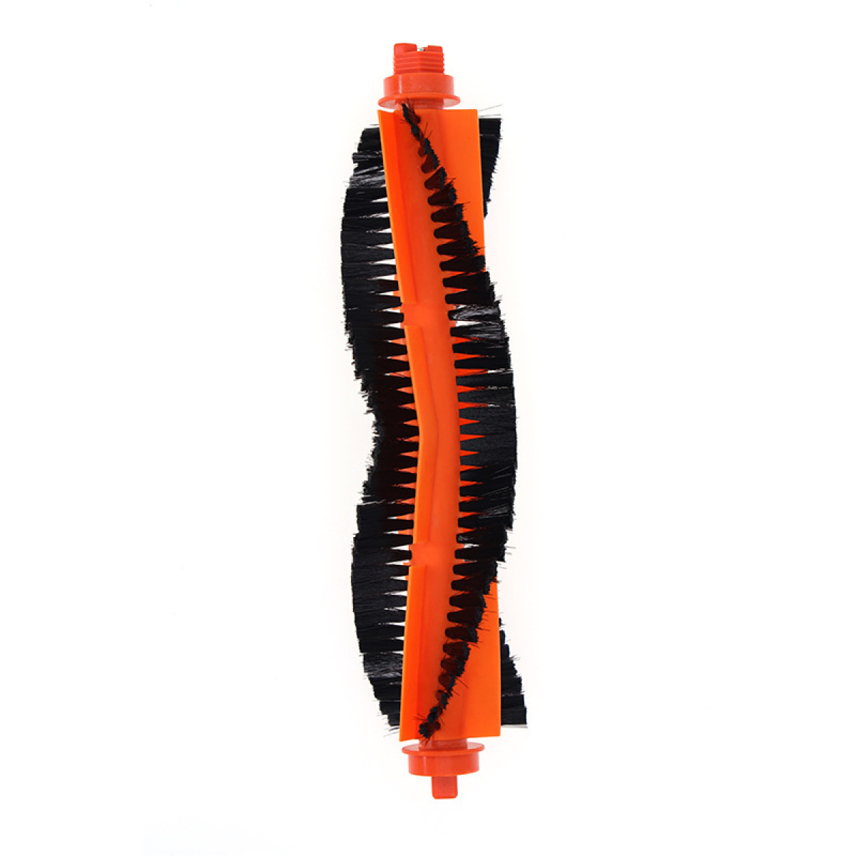 Eine orange und schwarze Bürstenrolle für einen Staubsauger.