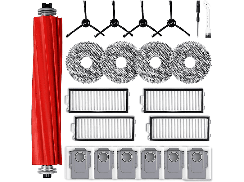 Copertura Spazzola Principale Per Roborock S7 E Serie Q7 - Ricambio In ABS, Facile Da Montare