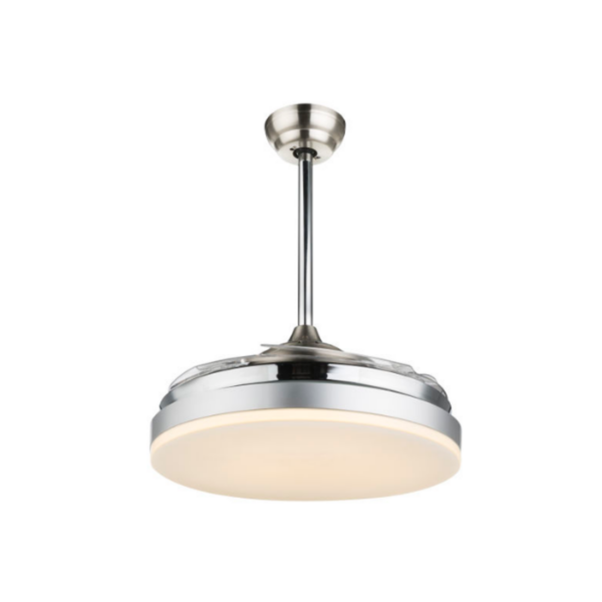 GLOBO Cabrera Deckenventilator Chrom / Nickel gebürstet (68 Watt)