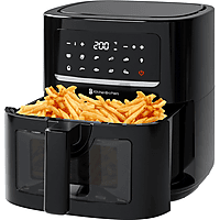 MediaMarkt KITCHENBROTHERS KB1004085 - 6L - 1600W Airfryer Zwart aanbieding