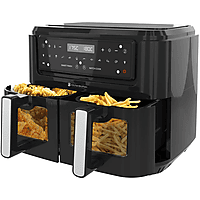 MediaMarkt KITCHENBROTHERS KB100765 - 9L - 2400W Airfryer Zwart aanbieding