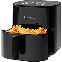 MediaMarkt KITCHENBROTHERS KB1004084 - 5L - 2000W Airfryer Zwart aanbieding